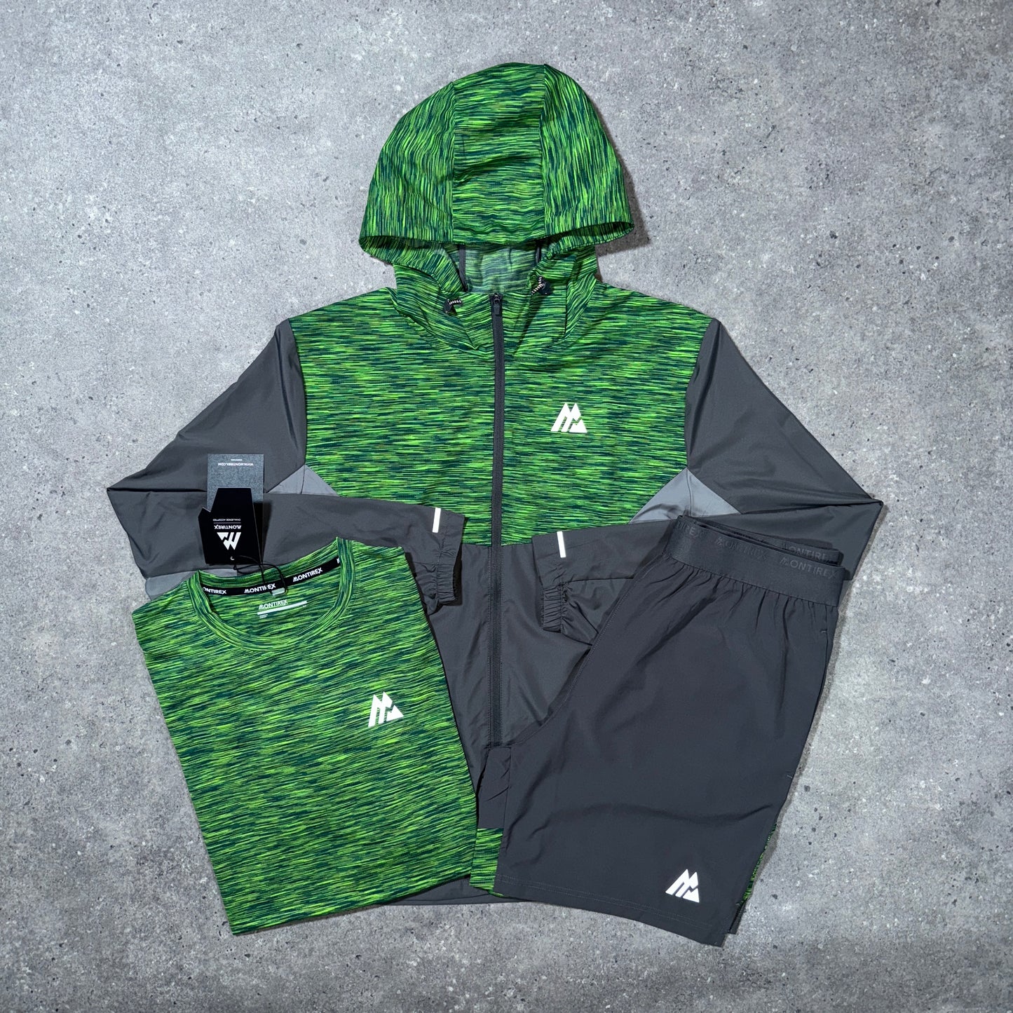 Montirex jacket tri set (grey/green)