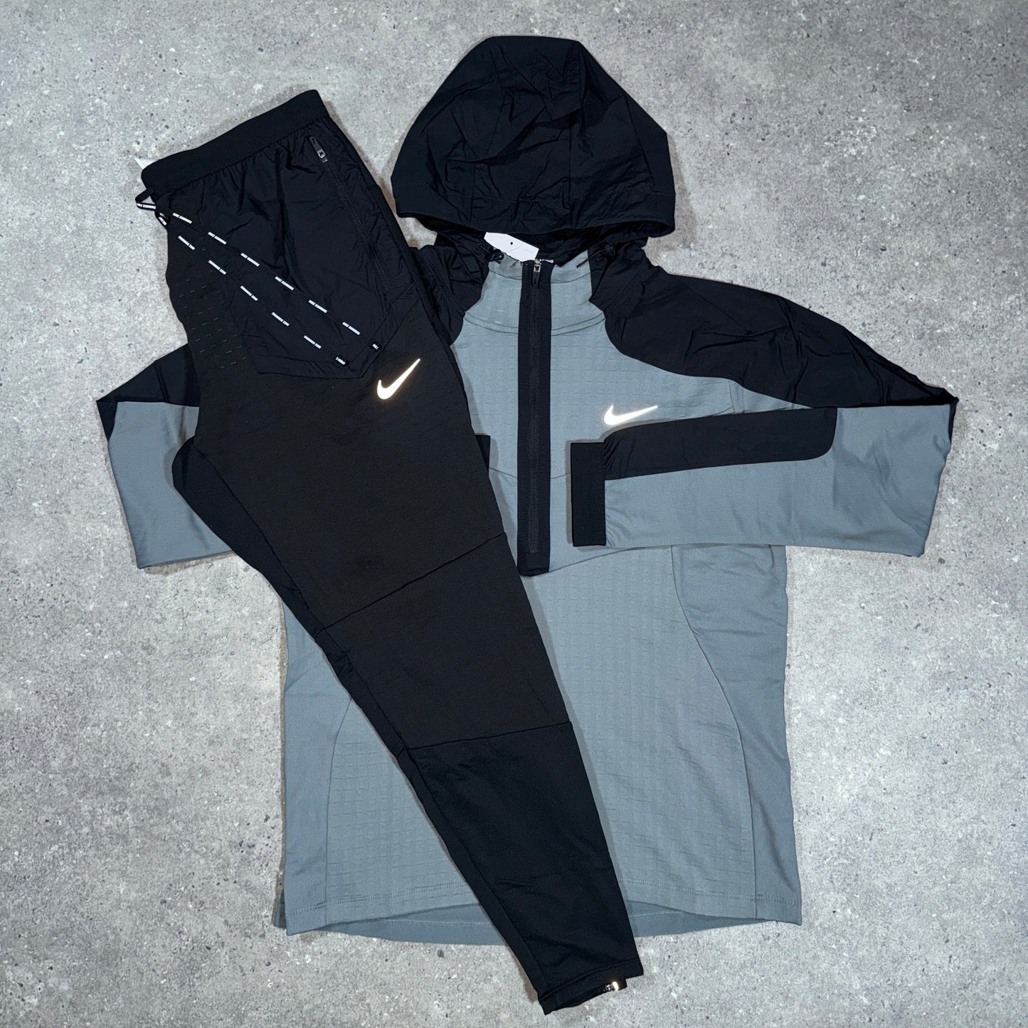 Nike tech tracksuit (grey/black)