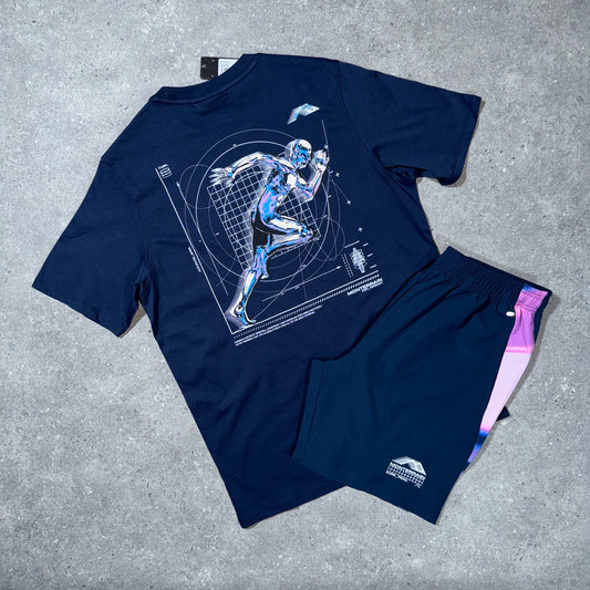 Monterrain galaxy tri set (navy/pink)