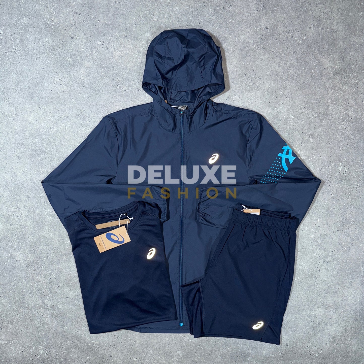Asics icon tri set (navy)