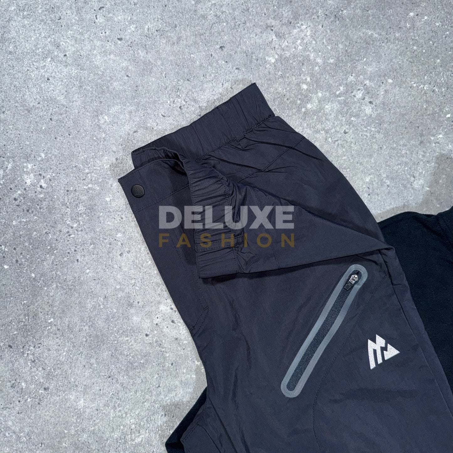 Montirex 1/4 zip fleece tracksuit (black)