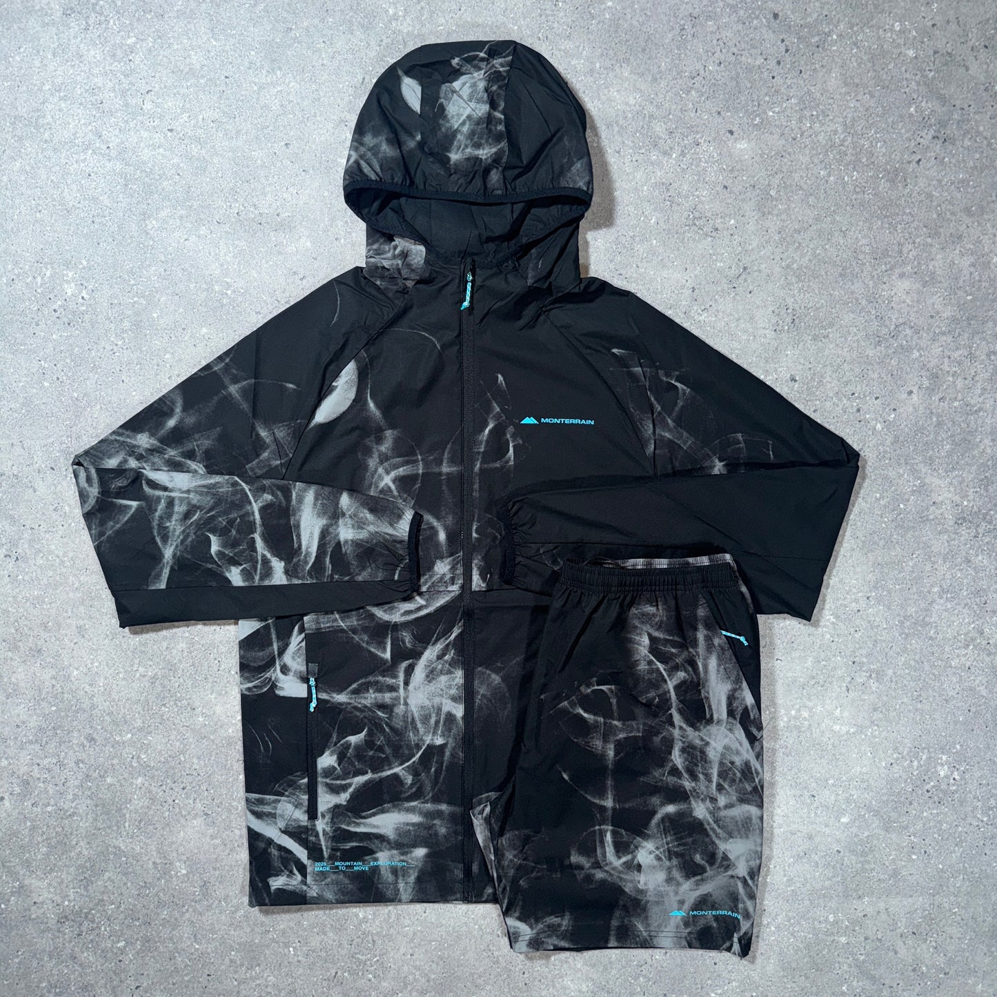 Monterrain rise jacket set (black)