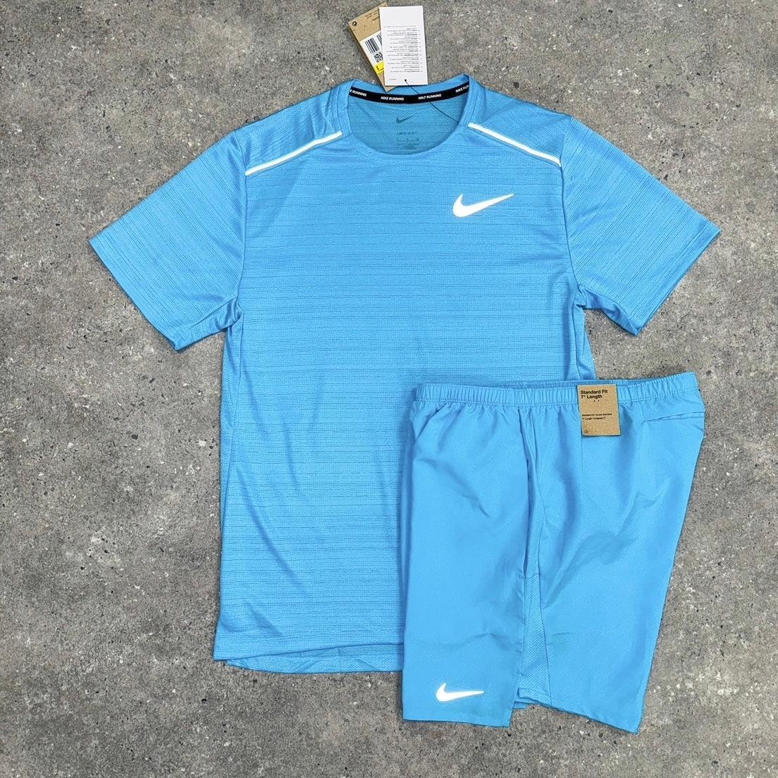 Nike miler 1.0 challenger set (aqua blue)