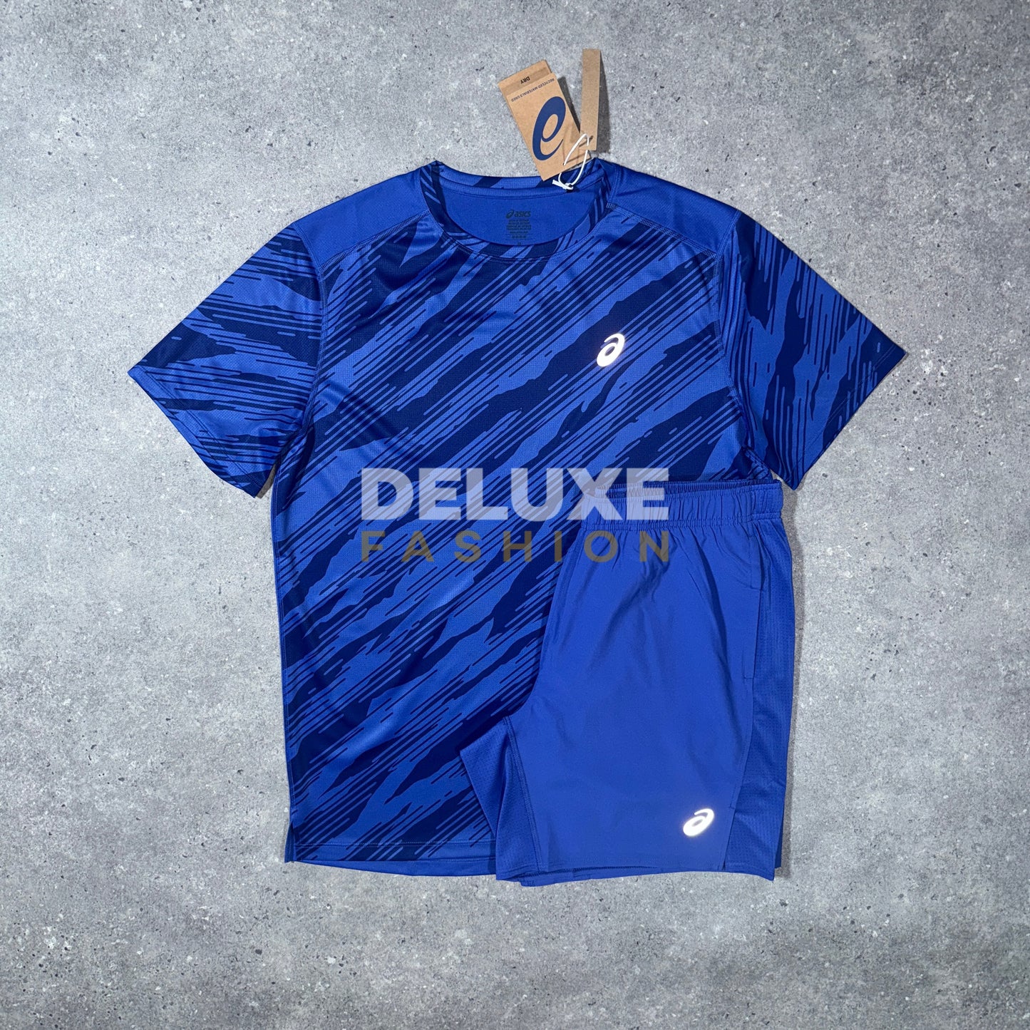 Asics core print set (blue)