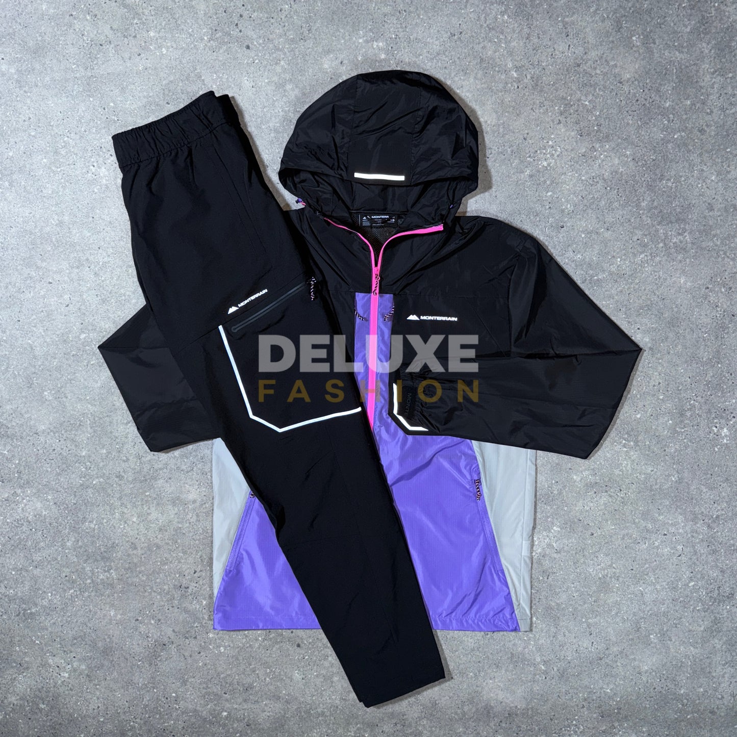 Monterrain run tracksuit (purple/black)