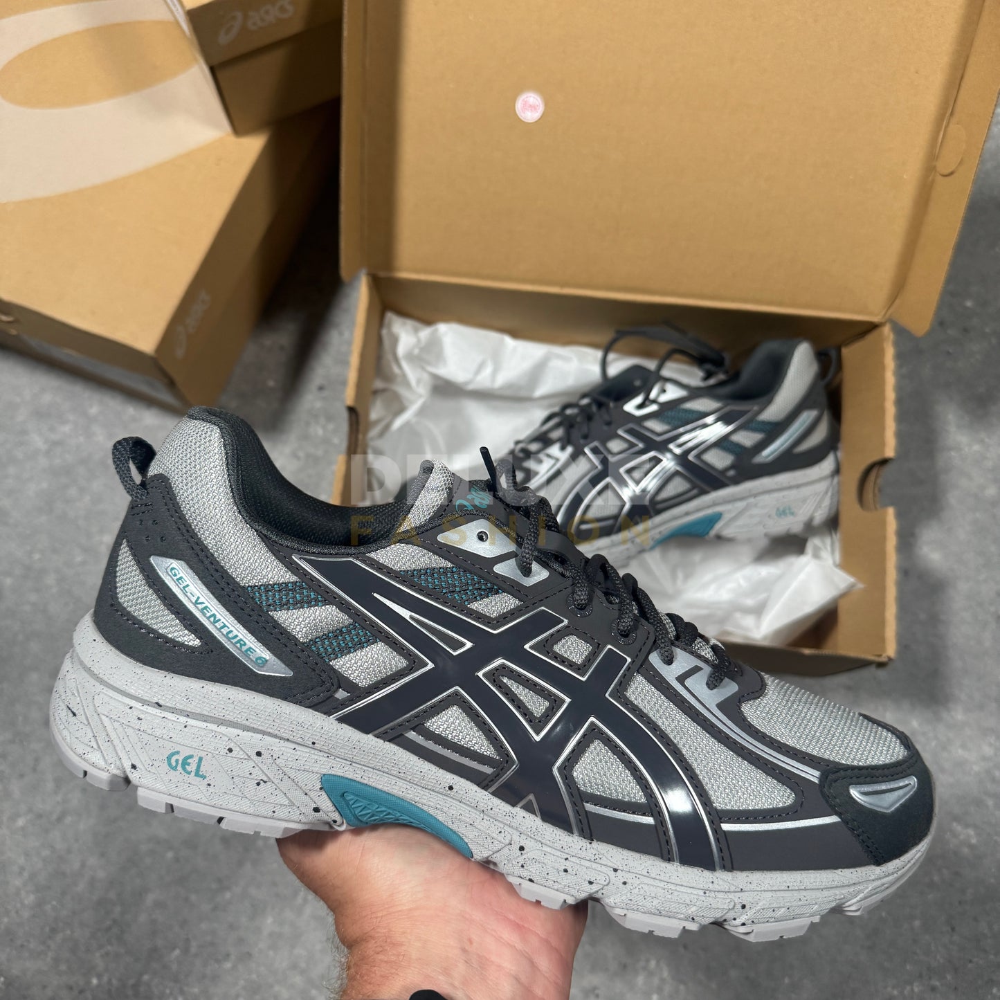 Asics gel 6 (grey/obsidian)