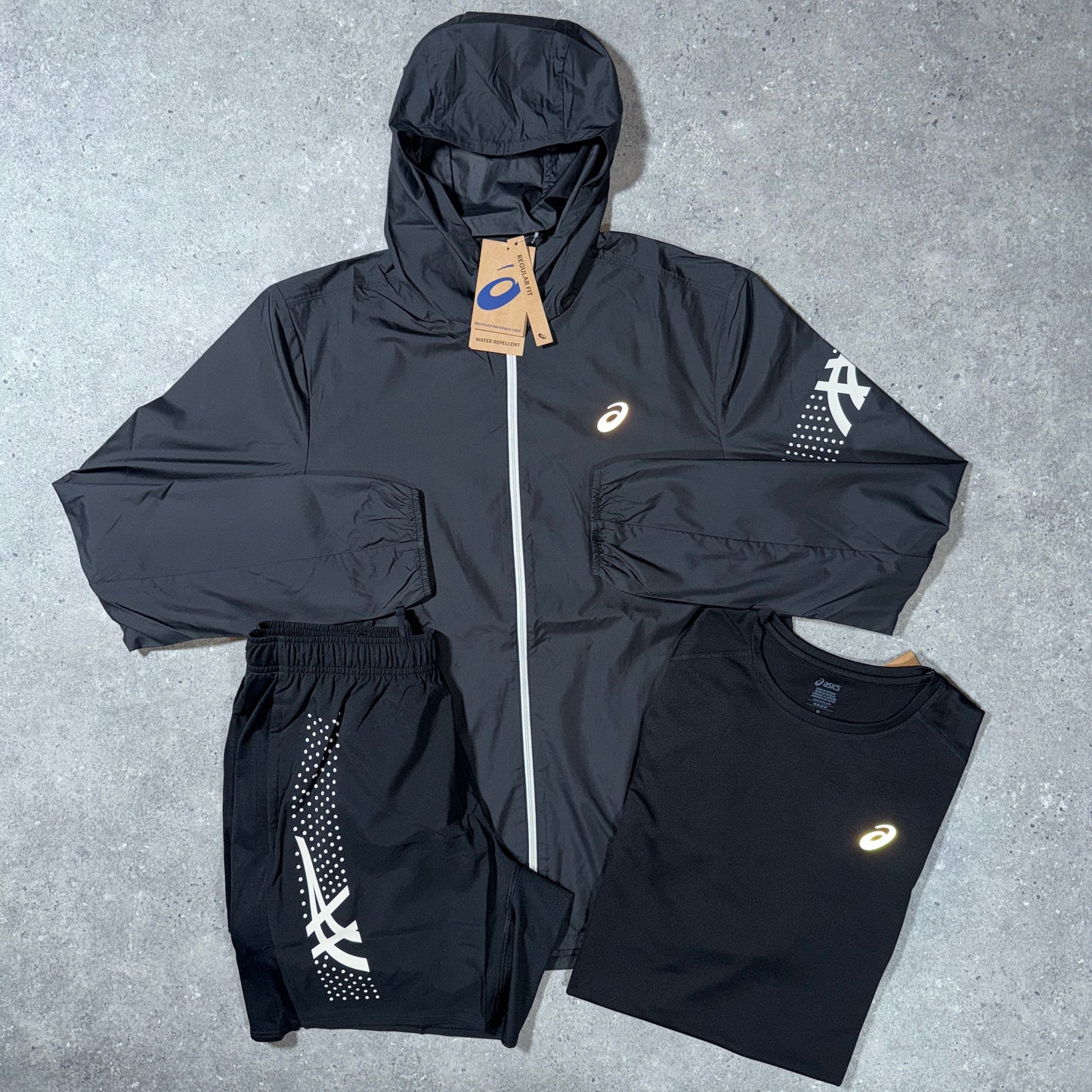 Asics icon tri set (black)