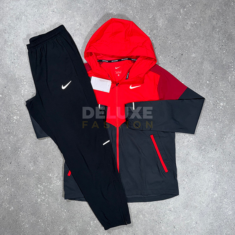 Nike UV Windrunner jacket in black/red