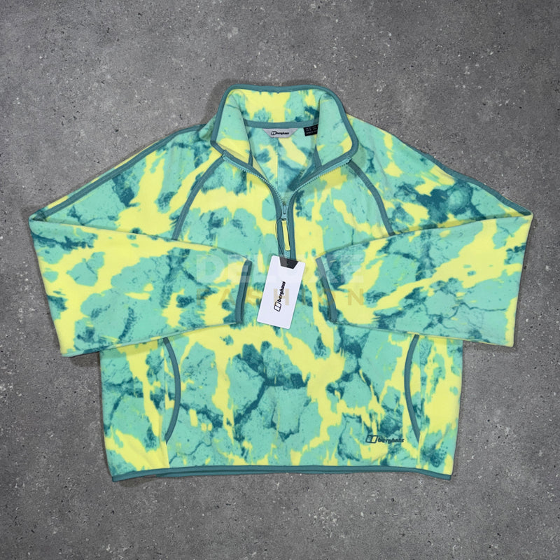 Berghaus Women's 1/4 Zip Fleece - Green/Yellow