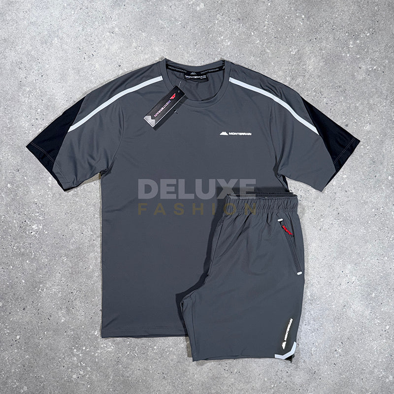 Monterrain Tactic t-shirt set in grey