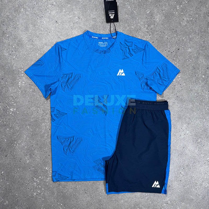 Montirex Ground t-shirt set in navy/blue