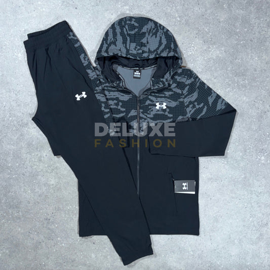 Under armour camo woven tracksuit (black)