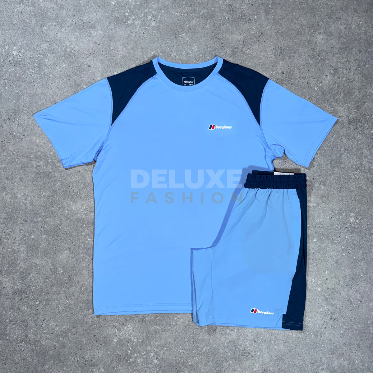 Berghaus Tech t-shirt in sky blue – side view