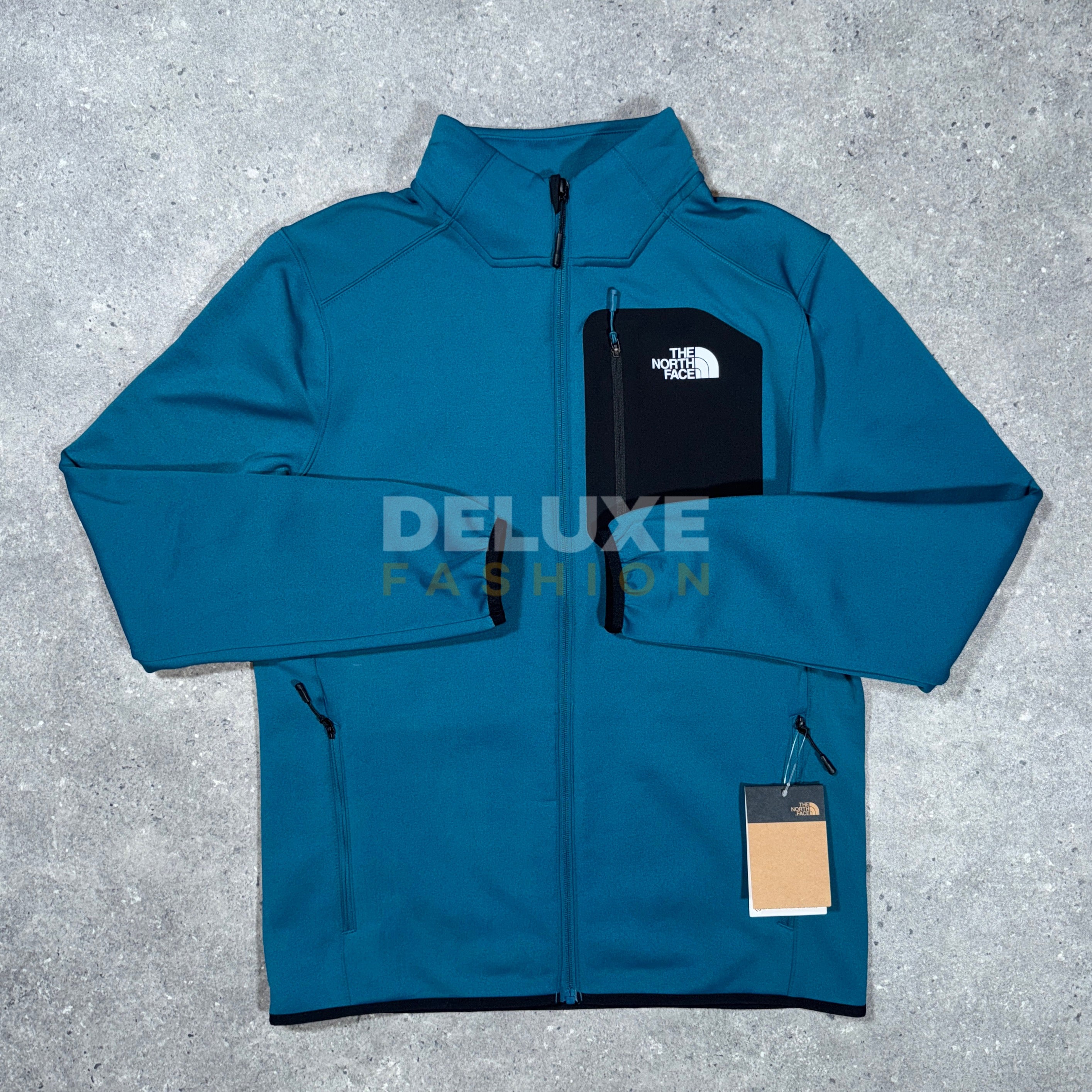 The north face shell fleece (blue/black)*