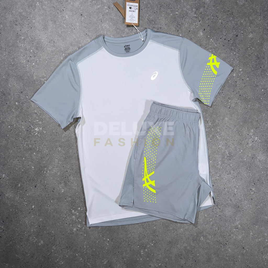 Asics icon tri set (white/volt)