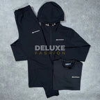 Monterrain storm tracksuit set (black/pink)