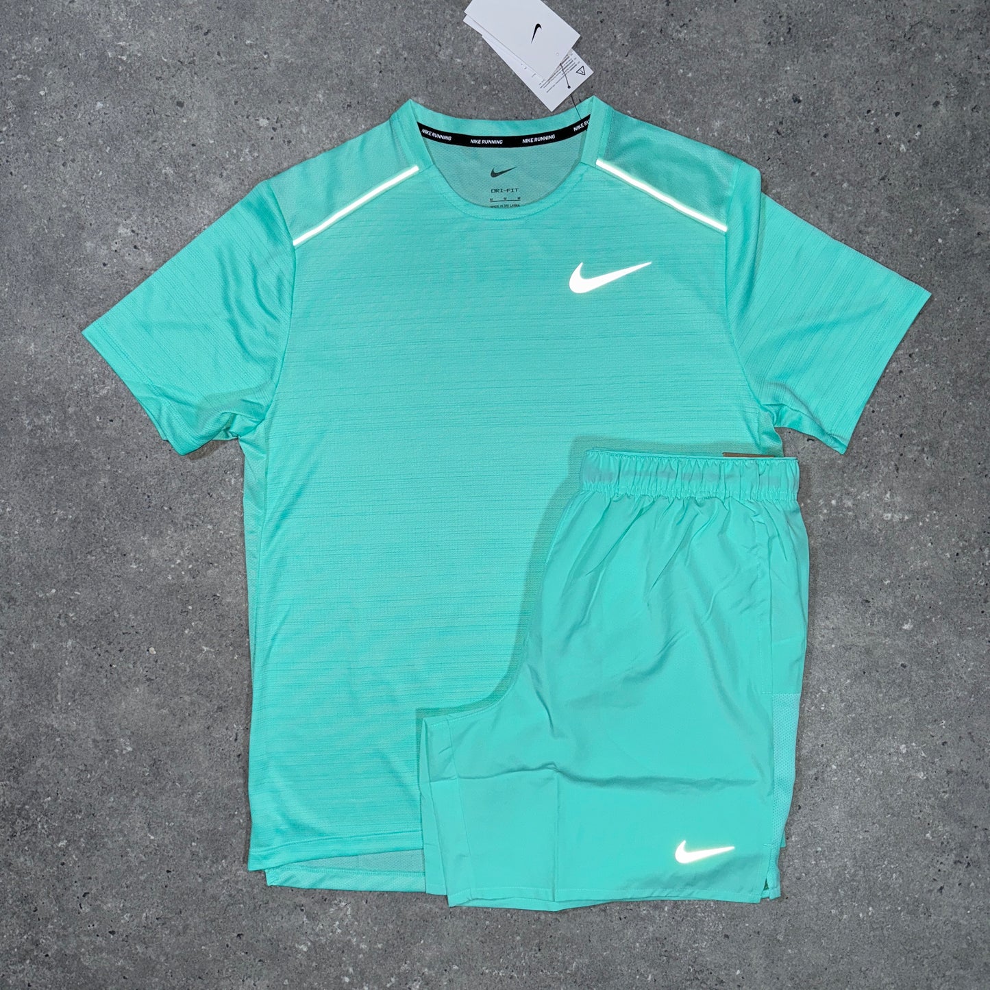 Nike windbreaker tri set (mint/grey)