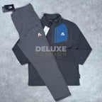 Montirex 1/4 zip fleece tracksuit (grey/blue)