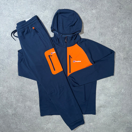 Berghaus cotton tracksuit (navy/orange)