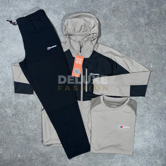 Berghaus valley tracksuit set (black/taupe)