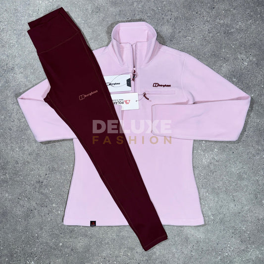 Berghaus fleece tracksuit in pink, women's