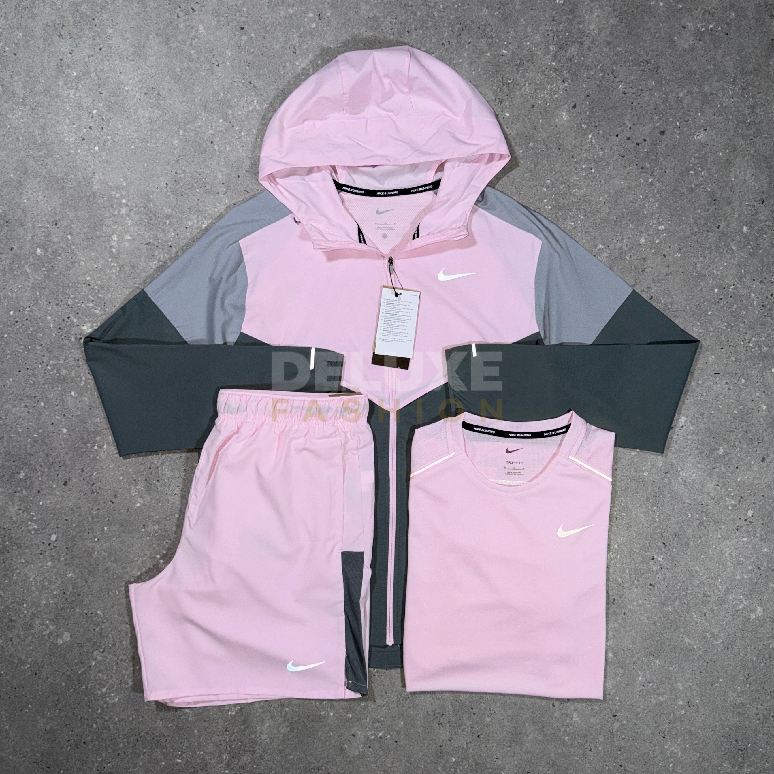 Nike uv windbreaker tri set (pink)