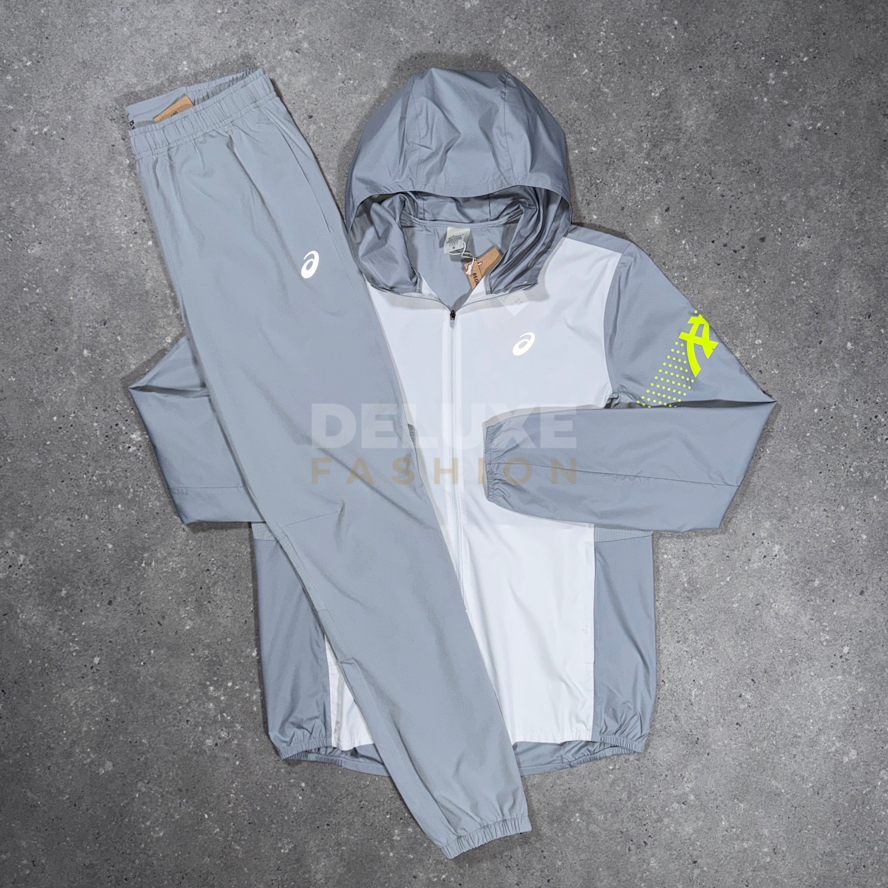 Asics icon tracksuit (white/volt)