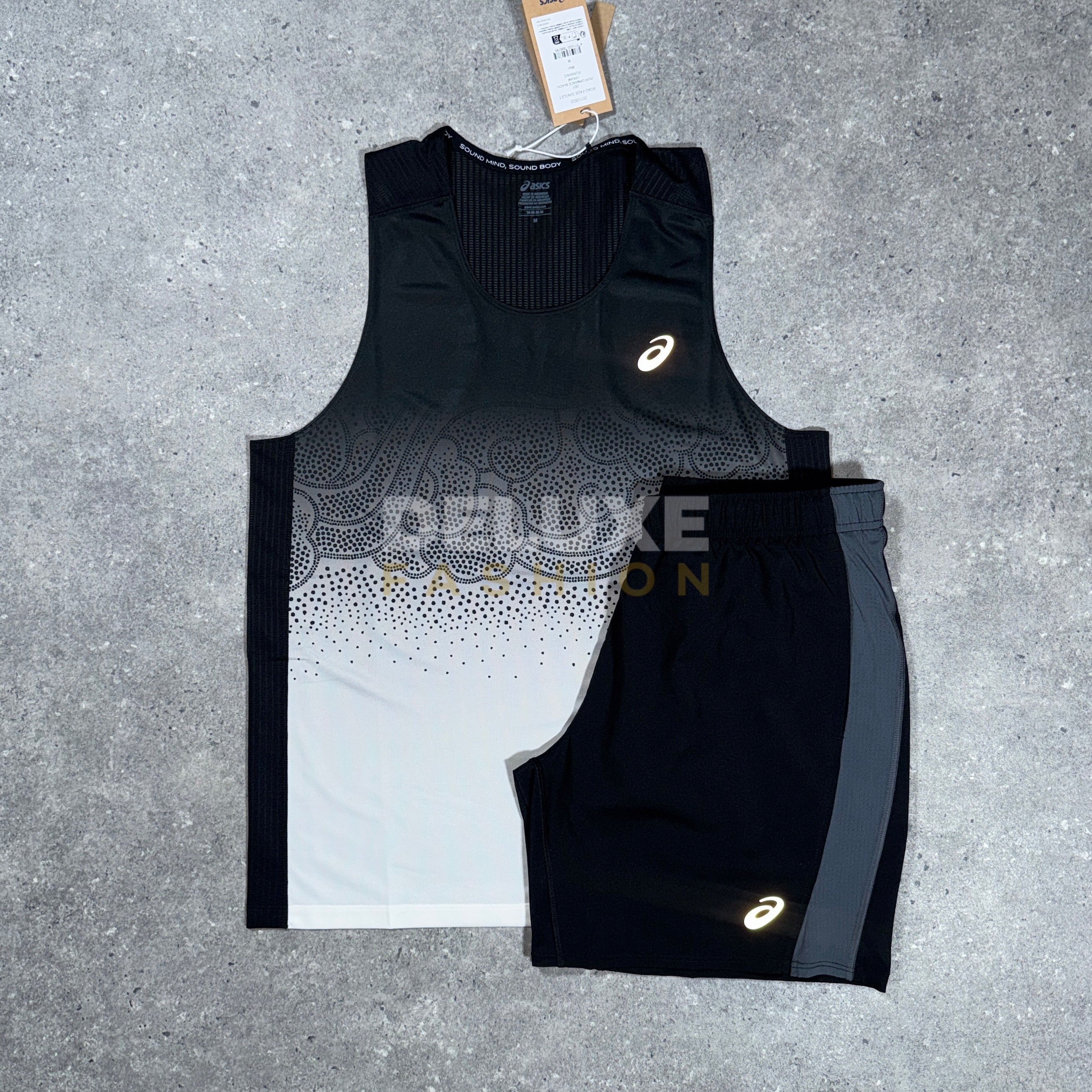 Asics vest set (black/white)