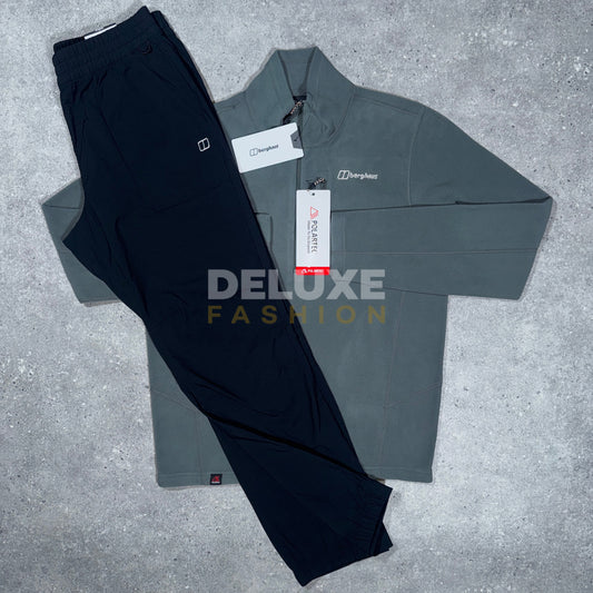 Berghaus 1/4 zip fleece tracksuit (grey/black)