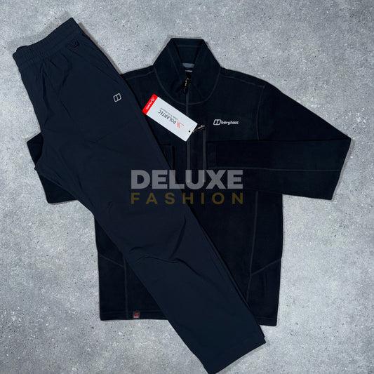 Berghaus 1/4 zip fleece tracksuit (black)