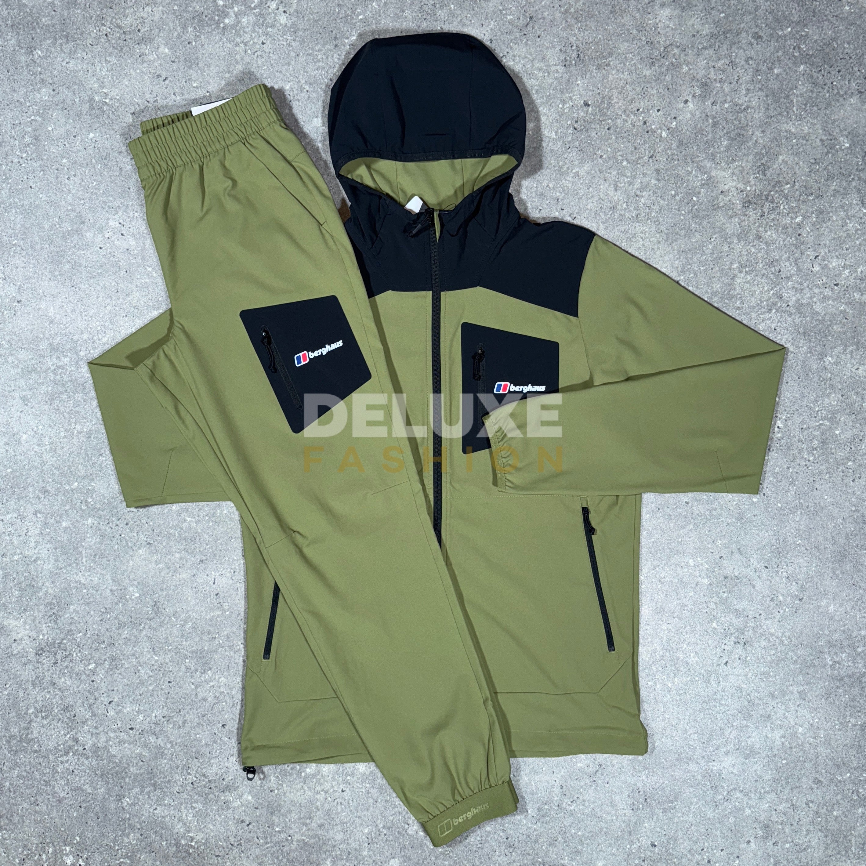 Berghaus plus woven tracksuit (khaki)