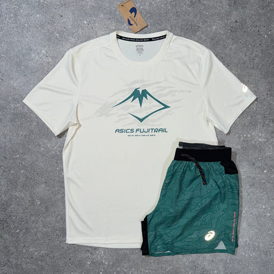 Asics fuji trail set (green)