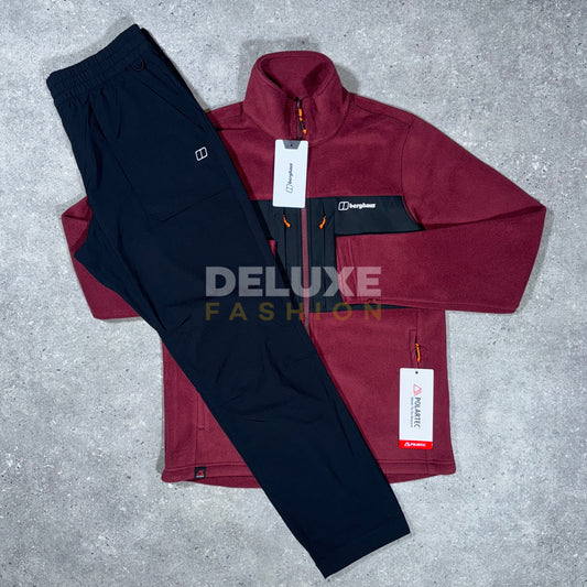 Berghaus guide fleece tracksuit (red/black)