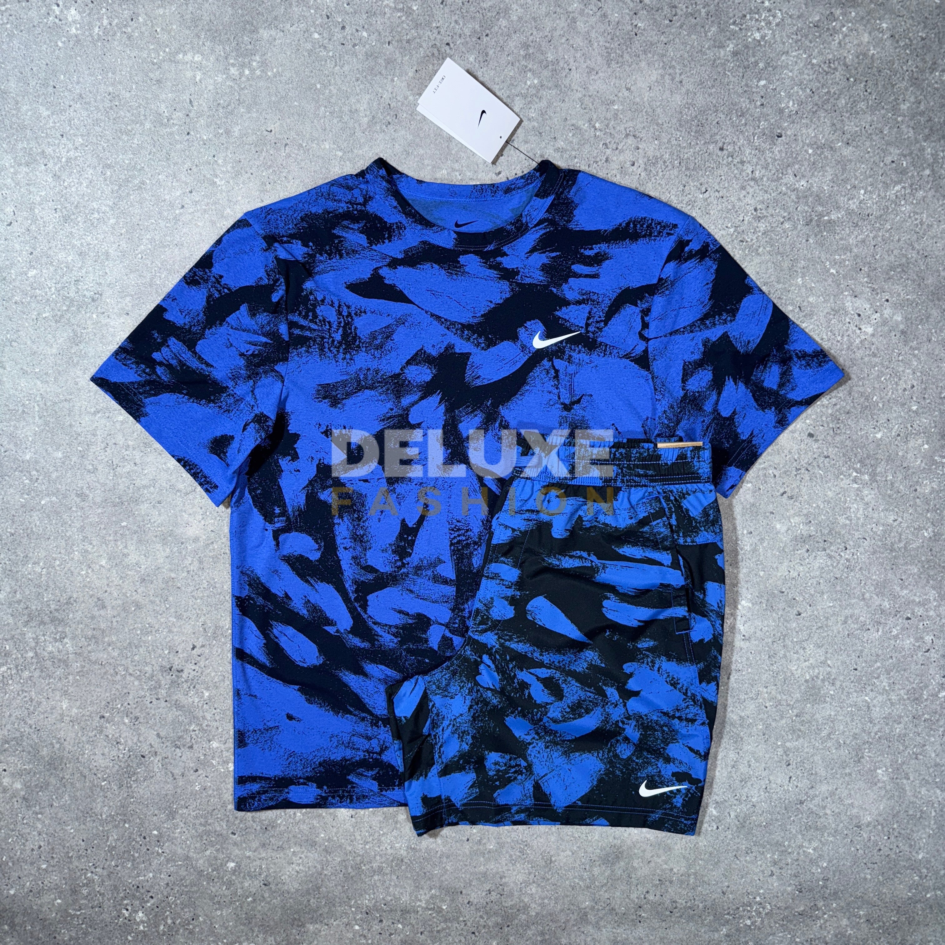 Nike comet dri fit set (blue/black)