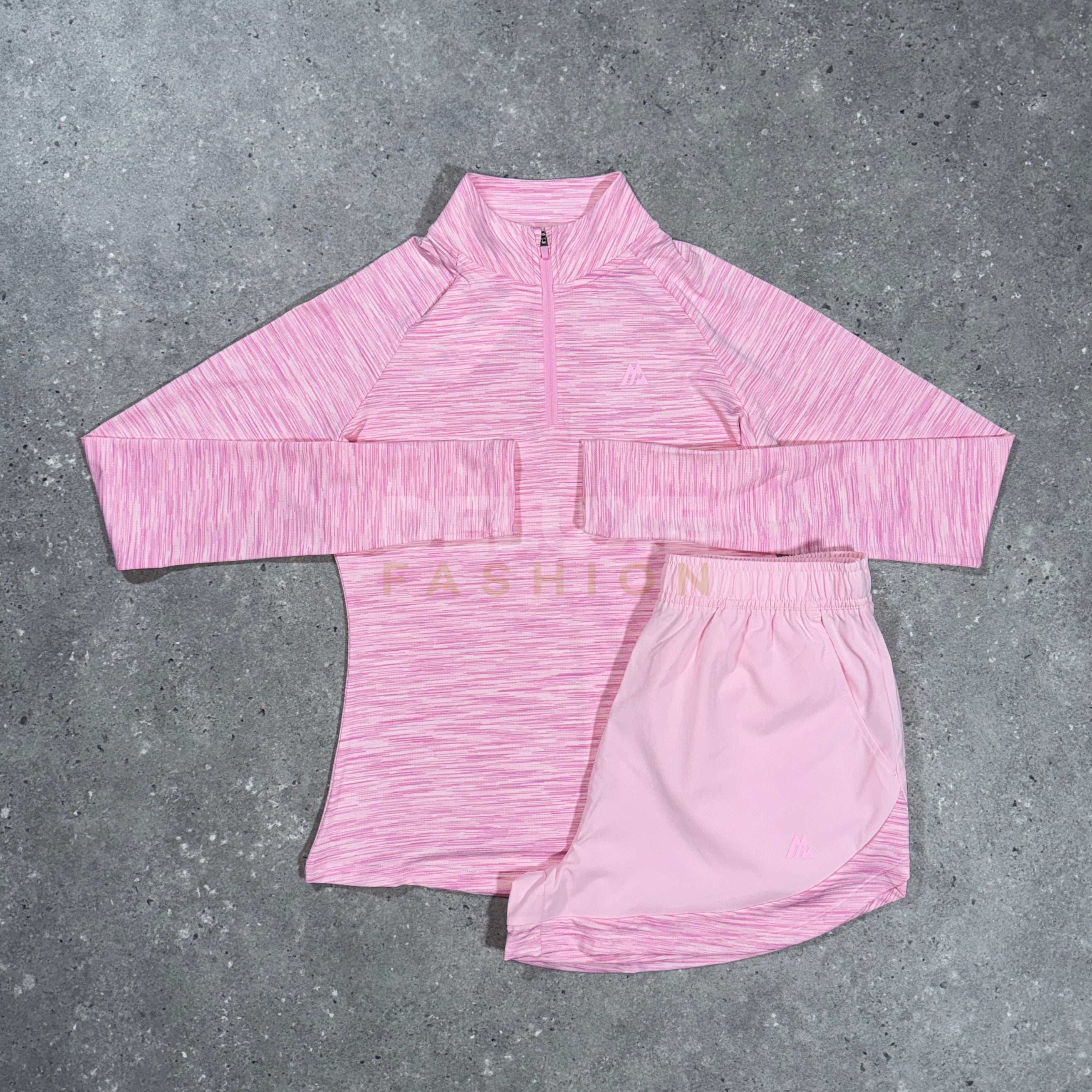 Montirex trail 1/4 zip set (pink) women’s
