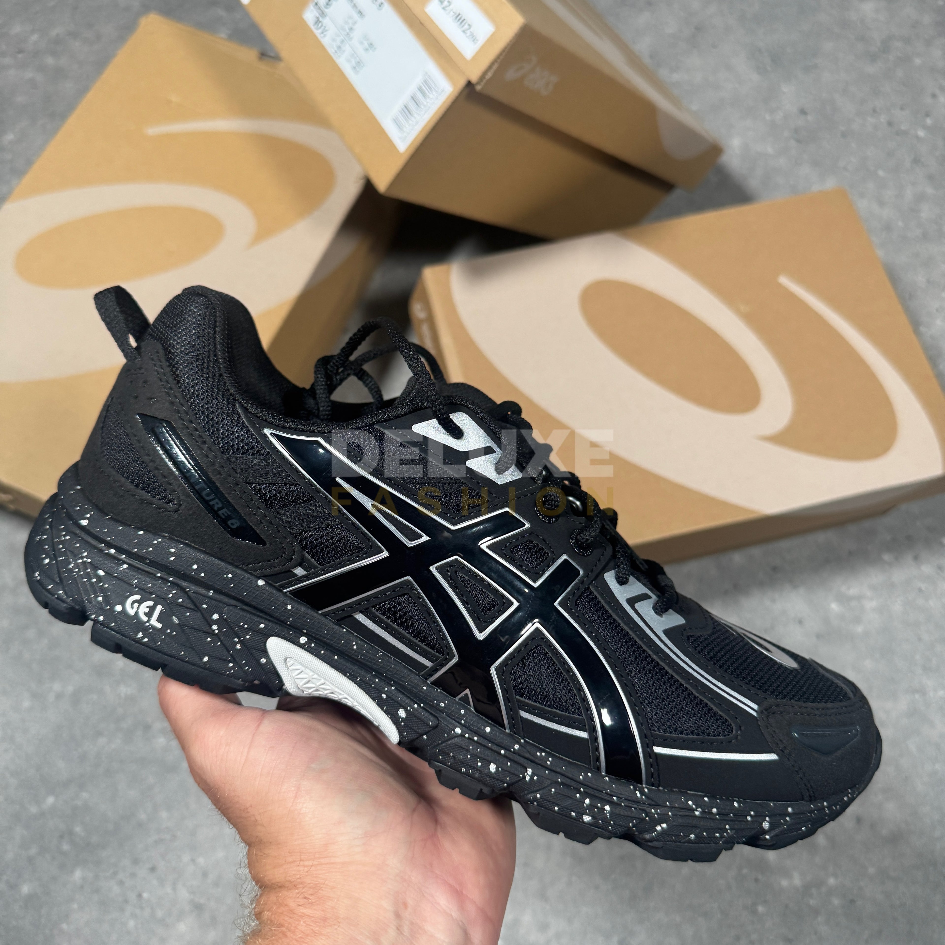 Asics gel 6 (black/silver)*