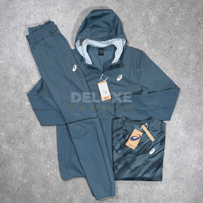 Asics Winter Block Tracksuit Set – Blue