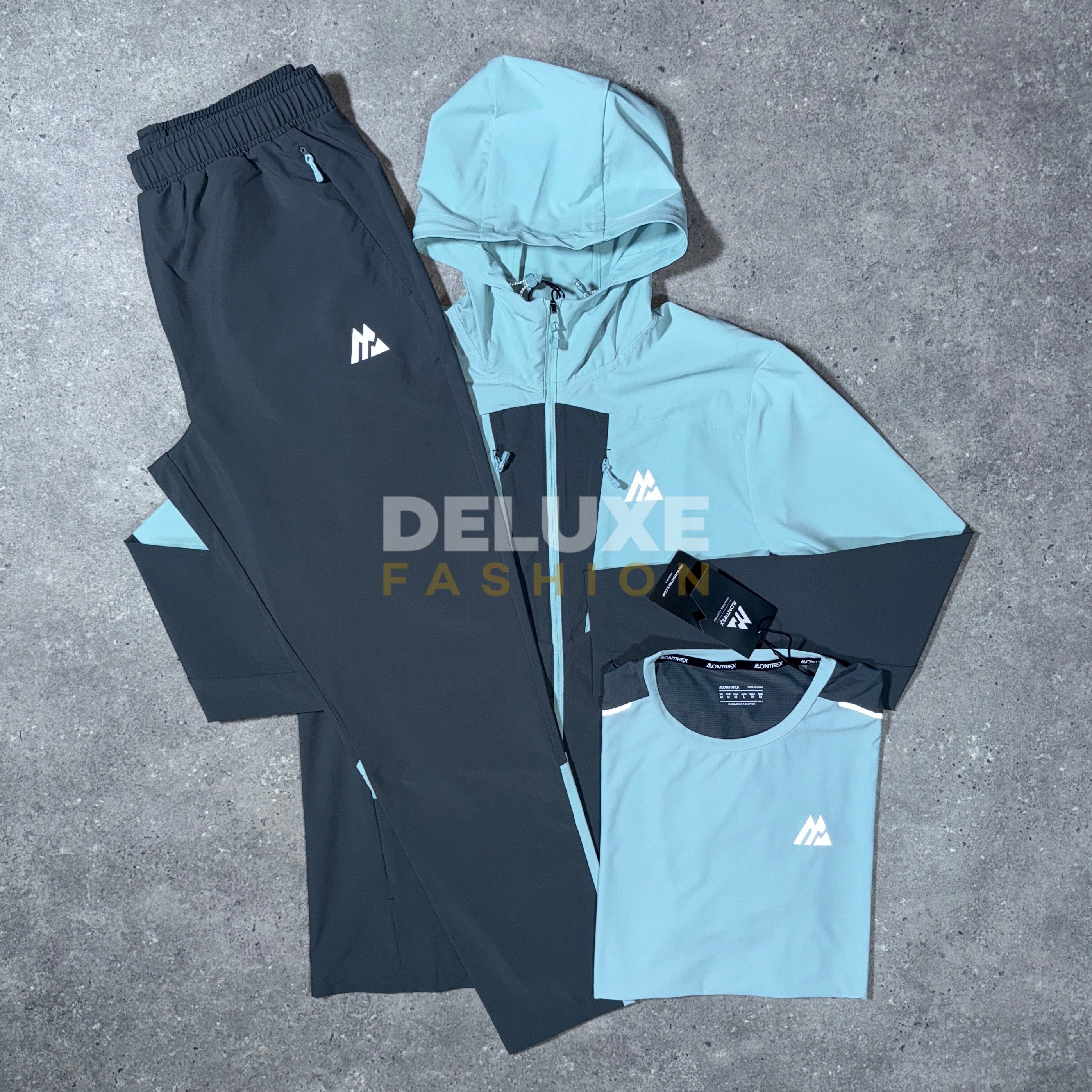 Montirex force tracksuit set (grey/mint)