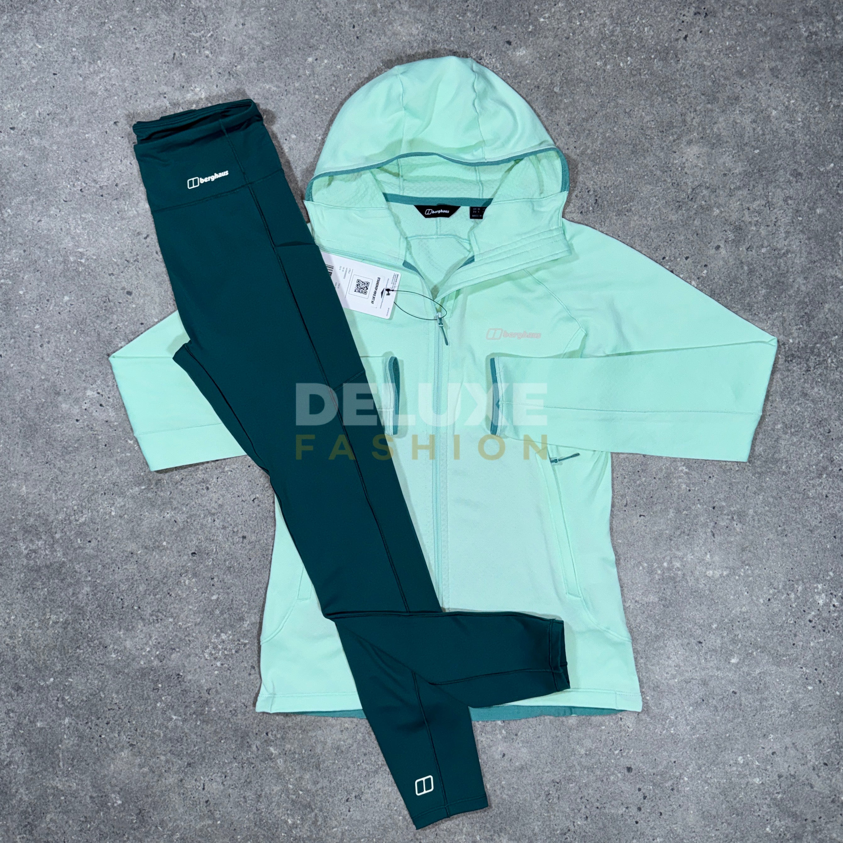 Berghaus hike fleece tracksuit (green) women's