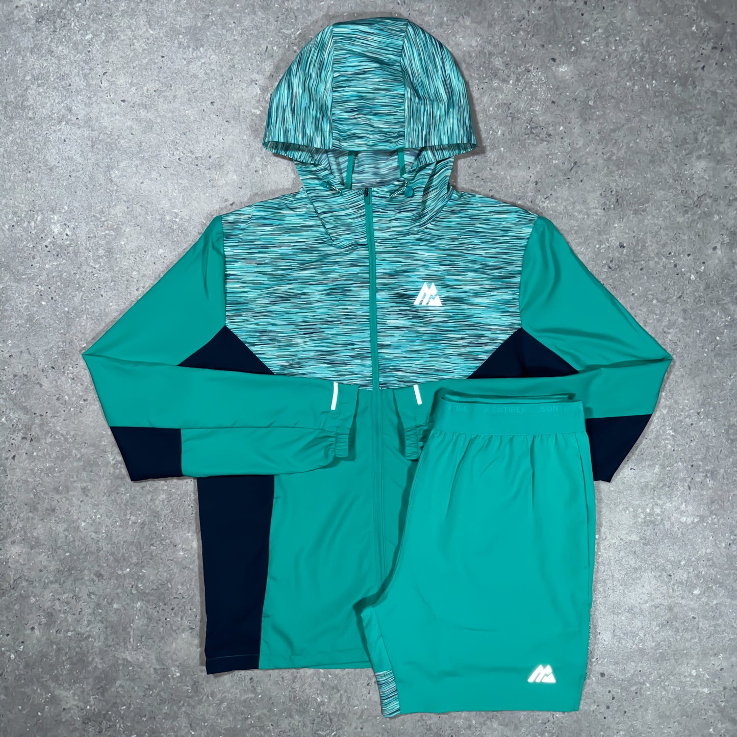 Montirex windbreaker set (teale/blue)