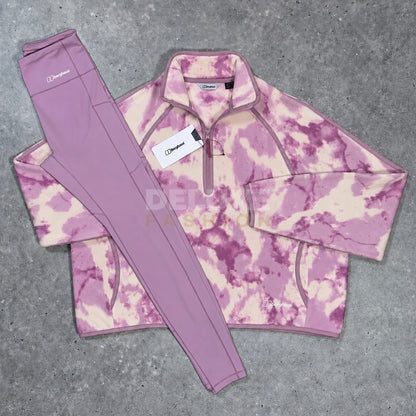 Berghaus Women's 1/4 Zip Fleece Set - Pink/Light Purple