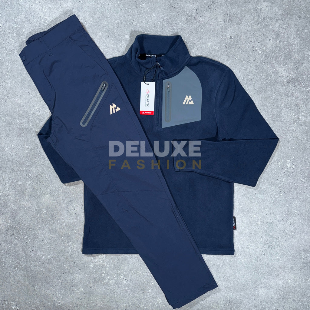 Montirex 1/4 zip fleece tracksuit (navy)