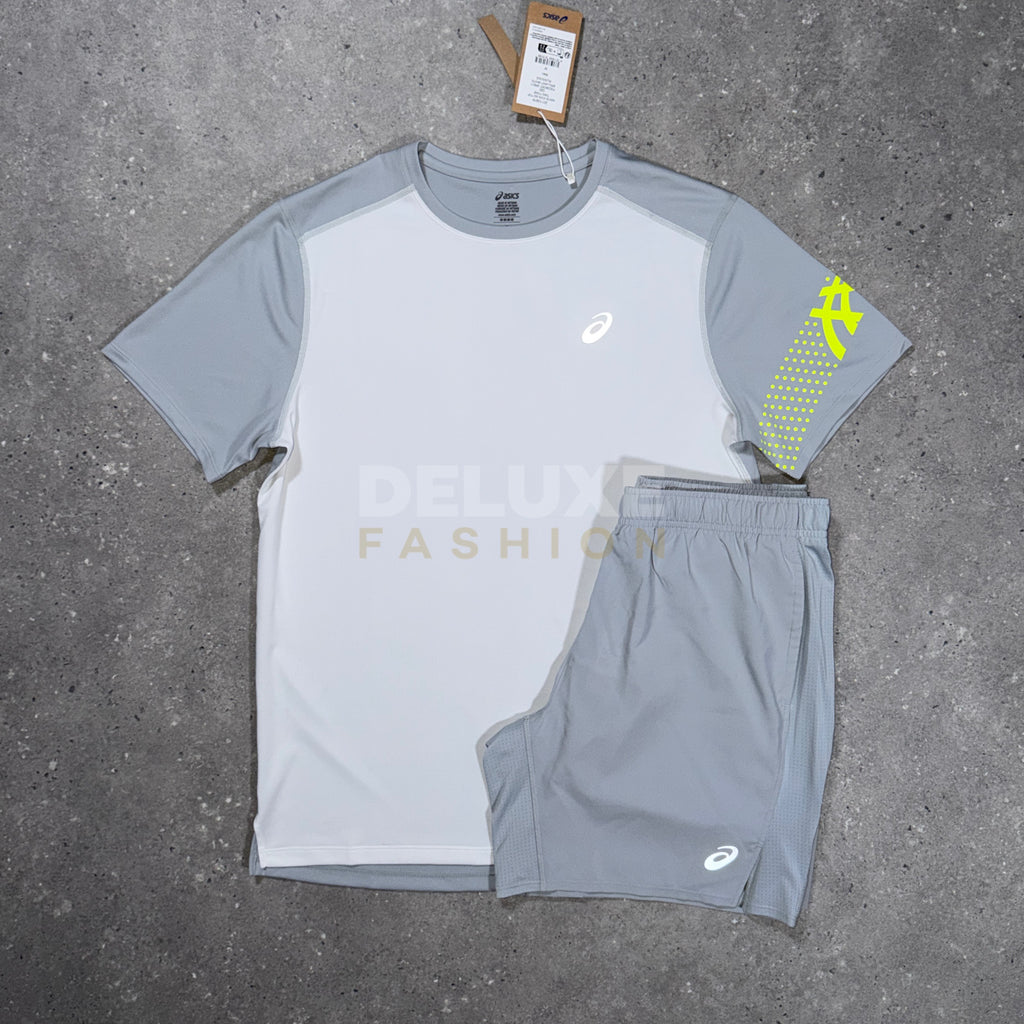 Asics icon tri set (white/volt)