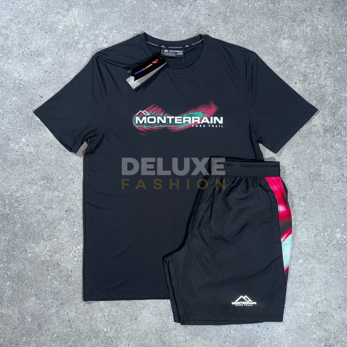 Monterrain Speed tracksuit set in black