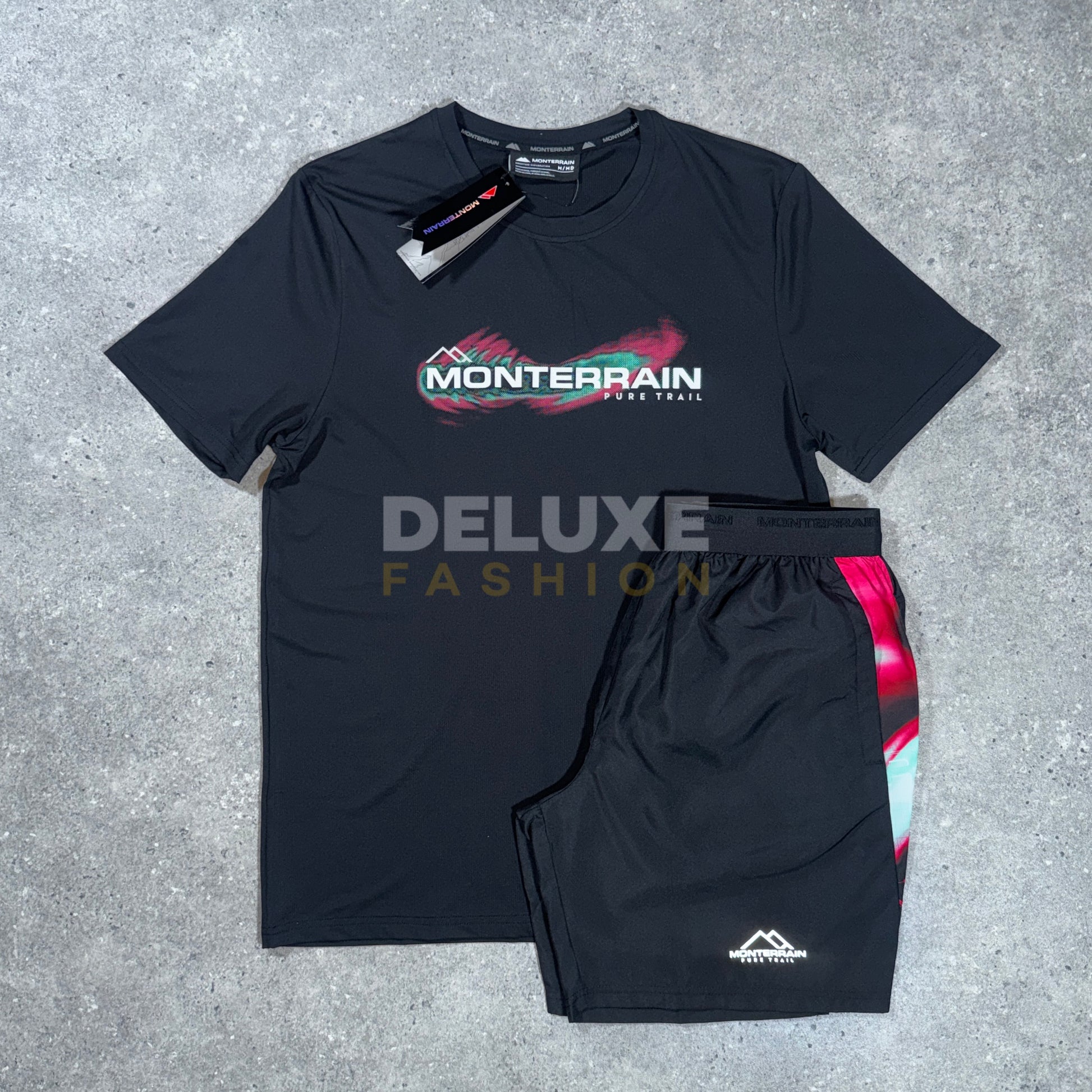 Monterrain Speed tracksuit set in black