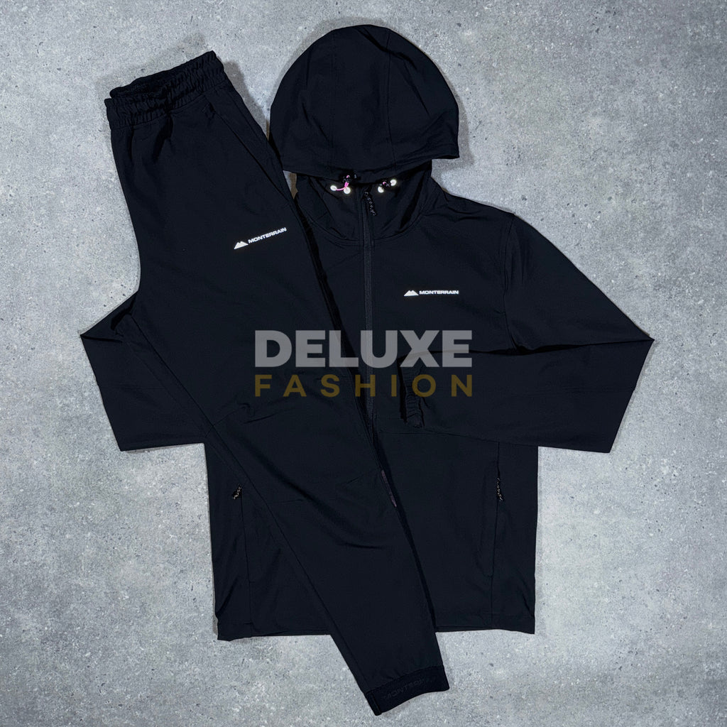 Monterrain storm tracksuit (black/pink)