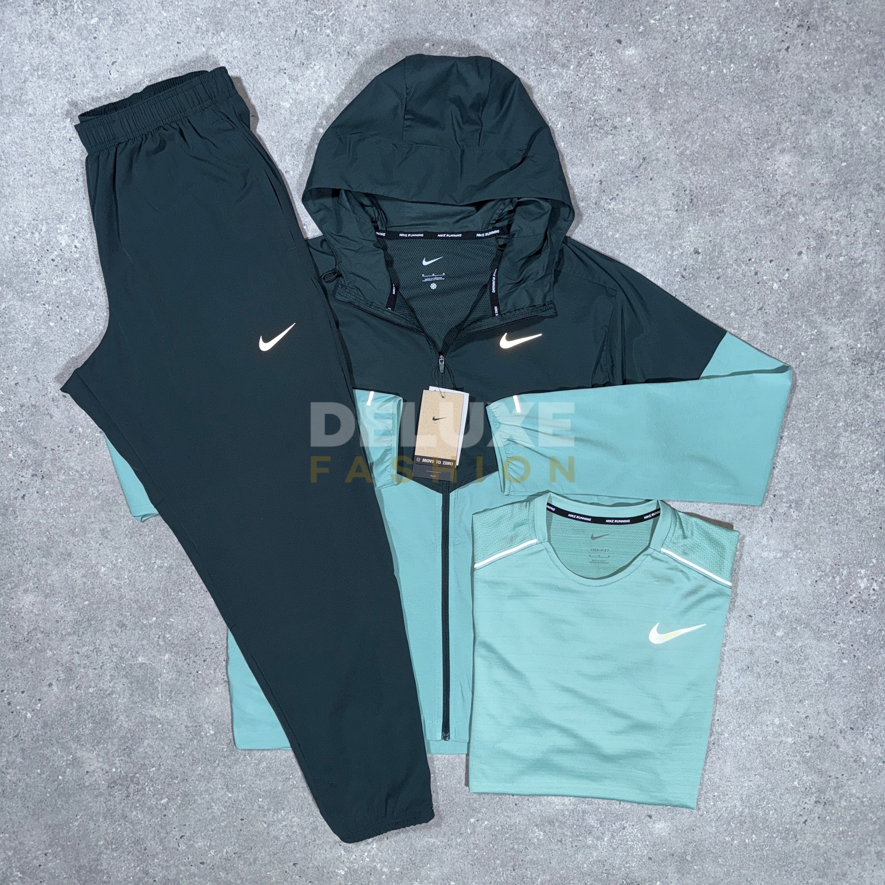 Nike uv windbreaker tracksuit set (teale)