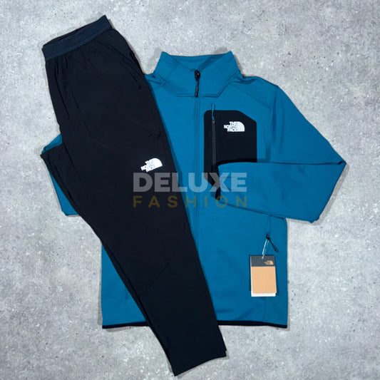 The north face crest tracksuit (blue/black)
