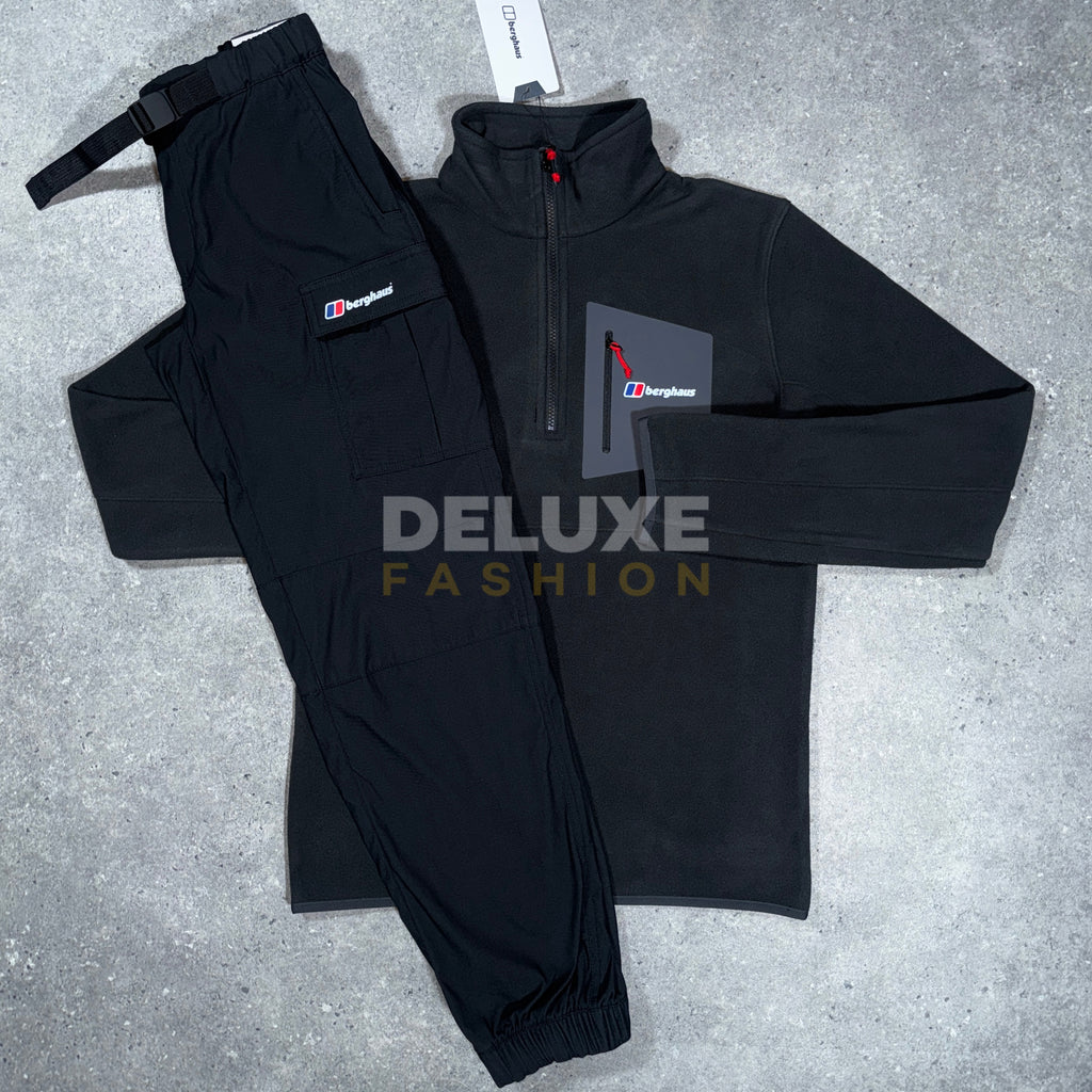 Berghaus 1/4 zip fleece prism tracksuit (black)
