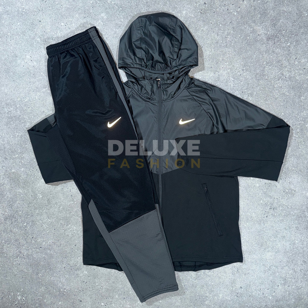 Nike miler winterised tracksuit (black)